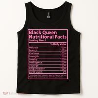 Black Queen Nutritional Facts Tank Top thumb 2
