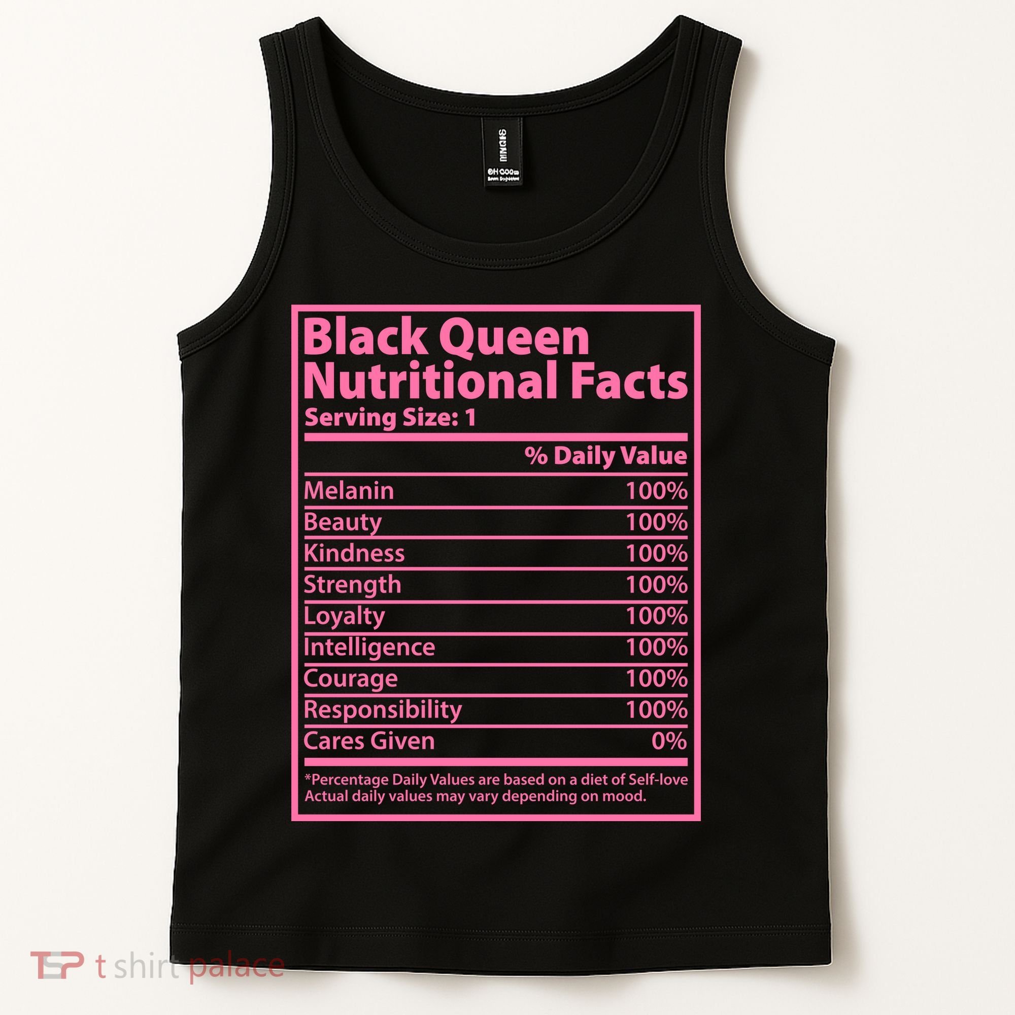 Black Queen Nutritional Facts Tank Top