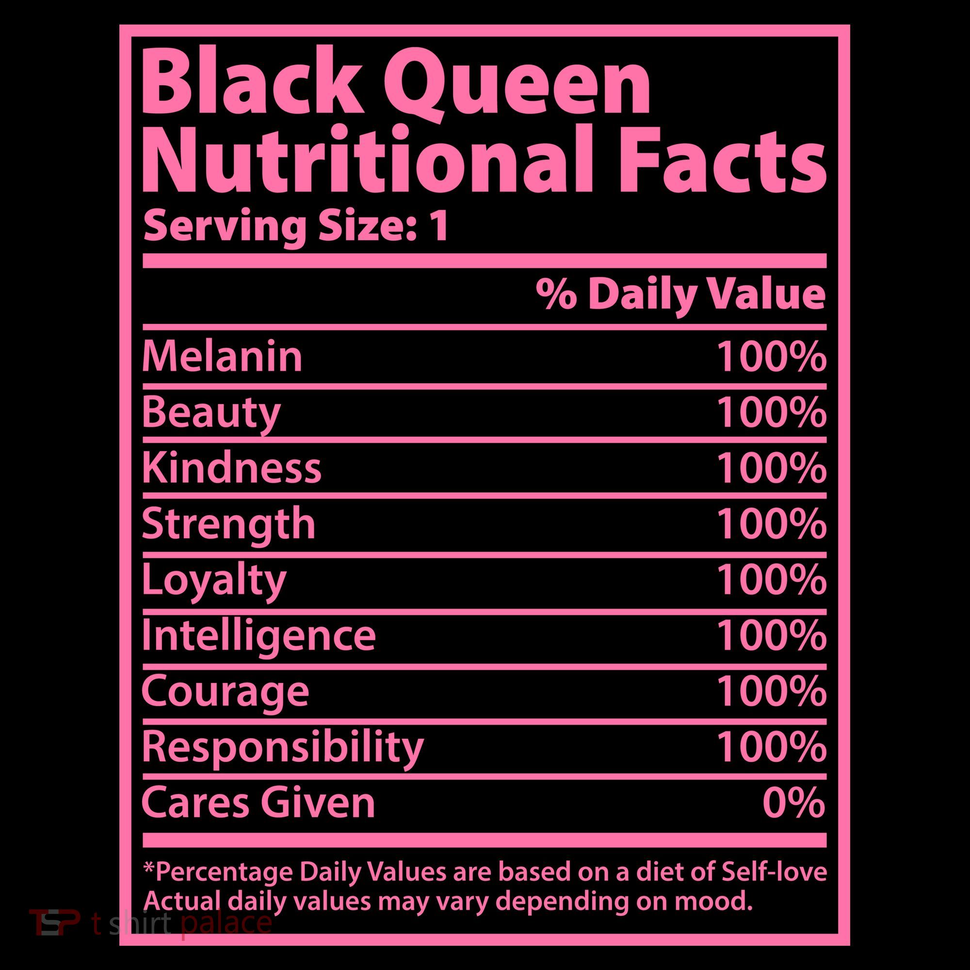 Black Queen Nutritional Facts Women's Long Sleeve Shirt