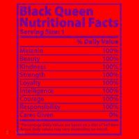 Black Queen Nutritional Facts Santa Hat thumb 1