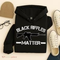 Black Riffles Matter Hoodie thumb 4