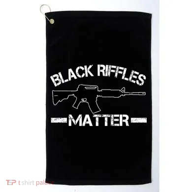 Black Riffles Matter Golf Towel