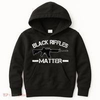 Black Riffles Matter Kids Hoodie thumb 0