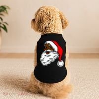 Black Santa Claus Christmas Doggie Tank thumb 2