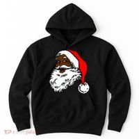Black Santa Claus Christmas Hoodie thumb 0