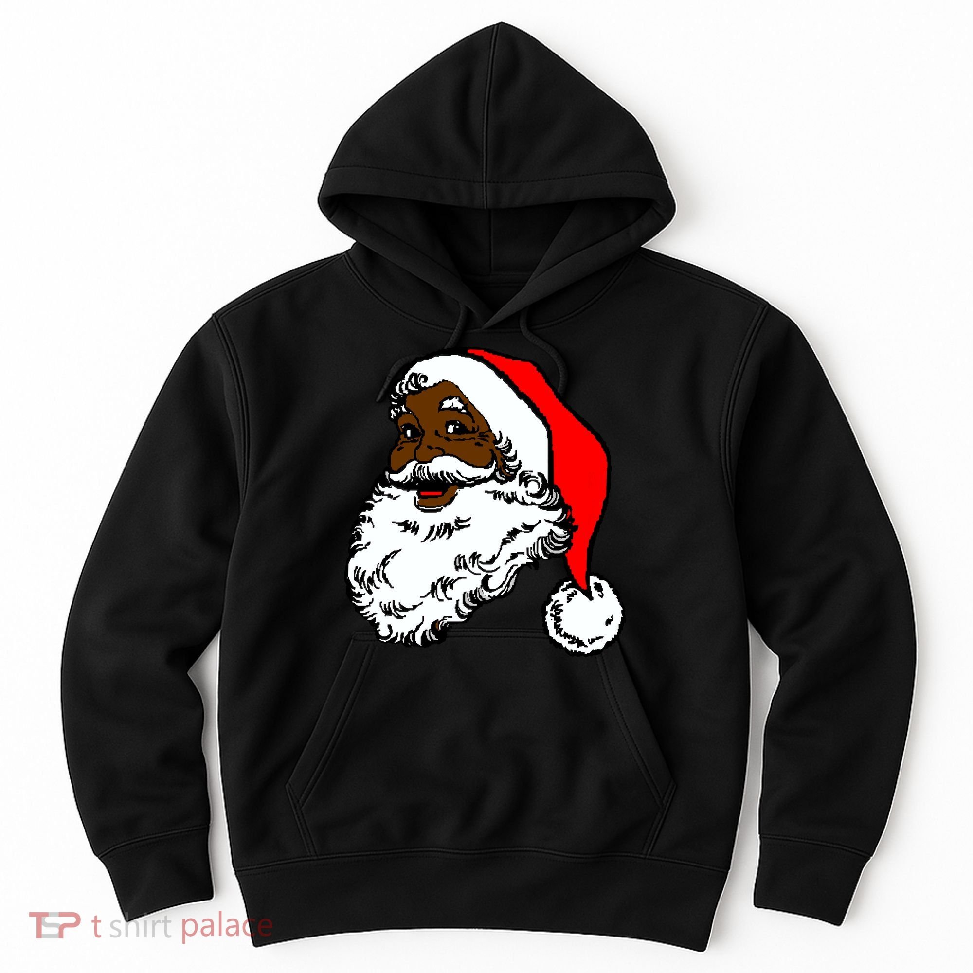 Black Santa Claus Christmas Hoodie