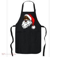 Black Santa Claus Christmas Apron thumb 0