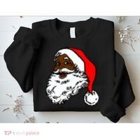 Black Santa Claus Christmas Sweatshirt thumb 2