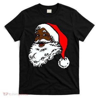 Black Santa Claus Christmas T-Shirt