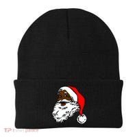Black Santa Claus Christmas Beanie thumb 0