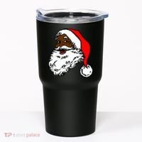 Black Santa Claus Christmas Tumbler thumb 0
