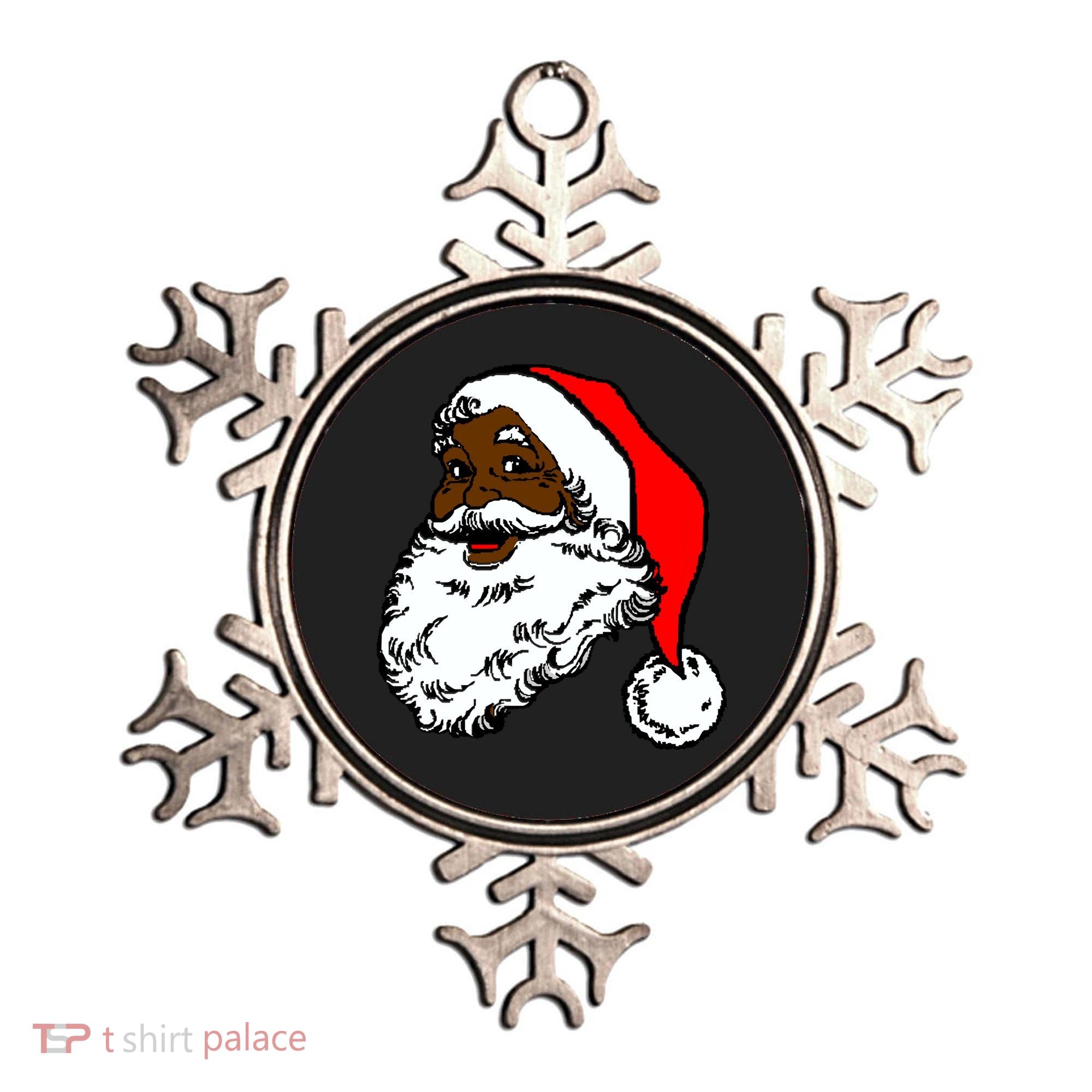 Black Santa Claus Christmas Ornament