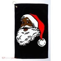 Black Santa Claus Christmas Golf Towel thumb 0