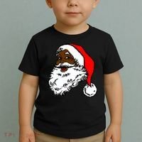 Black Santa Claus Christmas Toddler T-Shirt thumb 2
