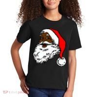 Black Santa Claus Christmas Kids T-Shirt thumb 2