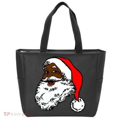 Black Santa Claus Christmas Tote Bag