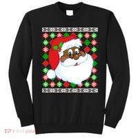 Black Santa Claus Ugly Christmas Sweater Sweatshirt thumb 0