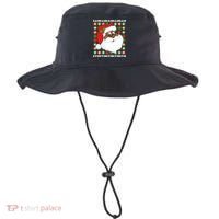 Black Santa Claus Ugly Christmas Sweater Bucket Hat thumb 0