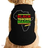 Black Teacher Magic Doggie Tank thumb 0