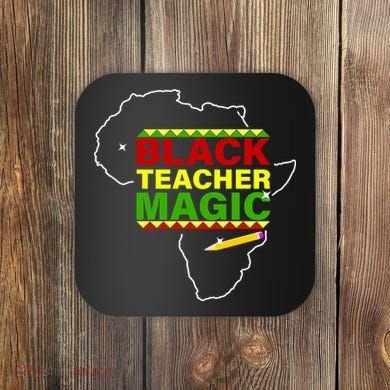 Black Teacher Magic Coaster