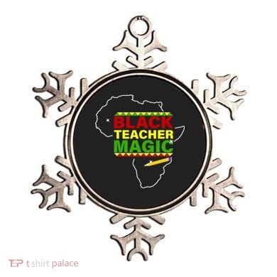 Black Teacher Magic Ornament