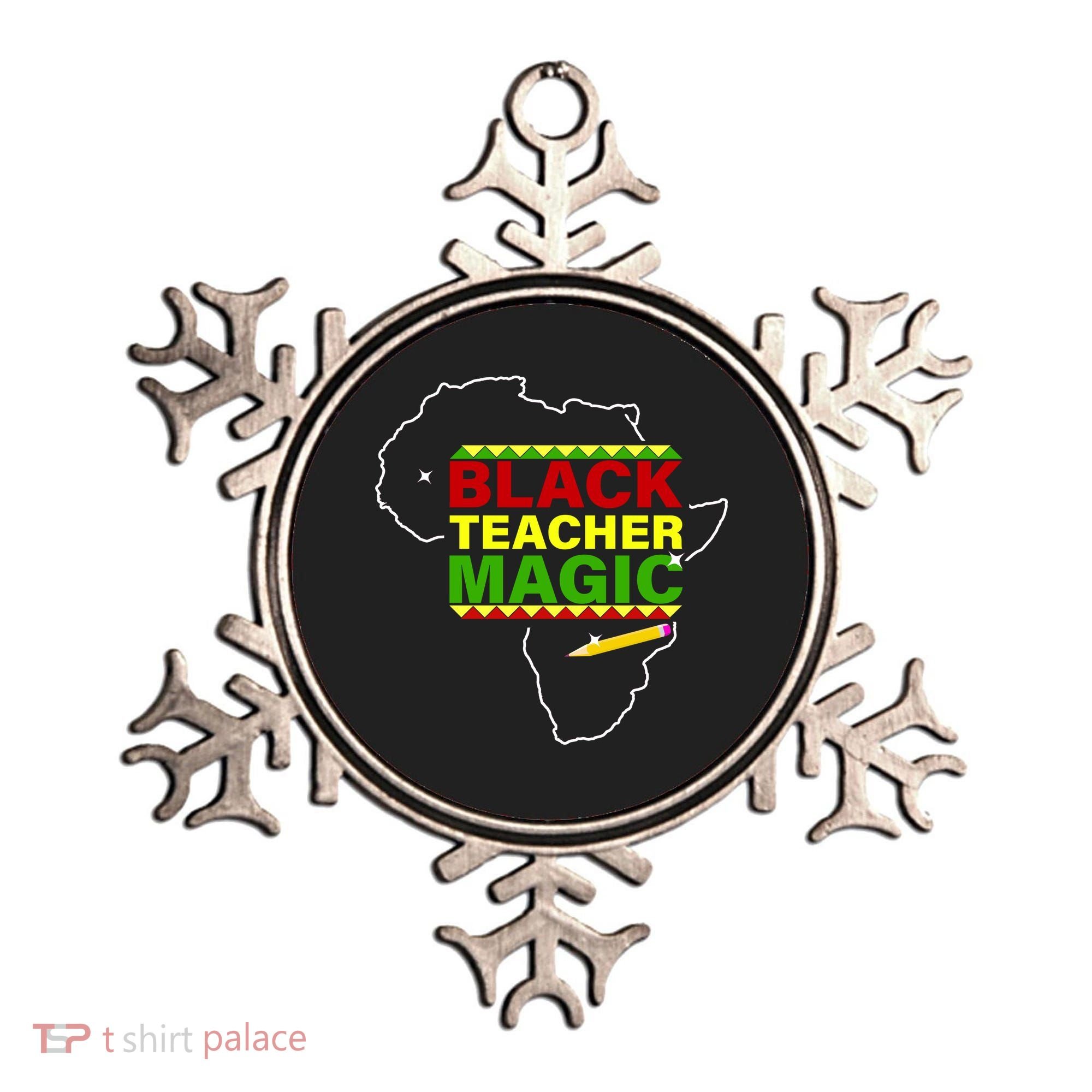 Black Teacher Magic Ornament