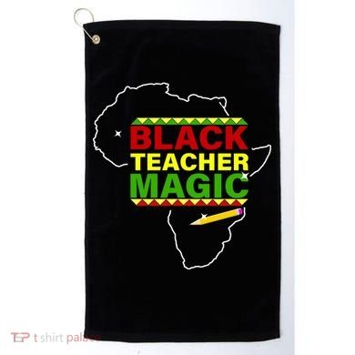 Black Teacher Magic Golf Towel
