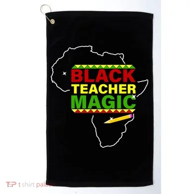 Black Teacher Magic Golf Towel