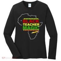 Black Teacher Magic Women's Long Sleeve Shirt thumb 0