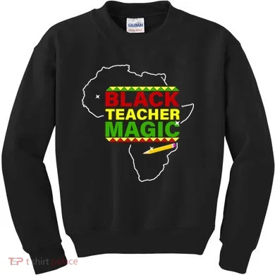 Black Teacher Magic Kids Sweatshirt