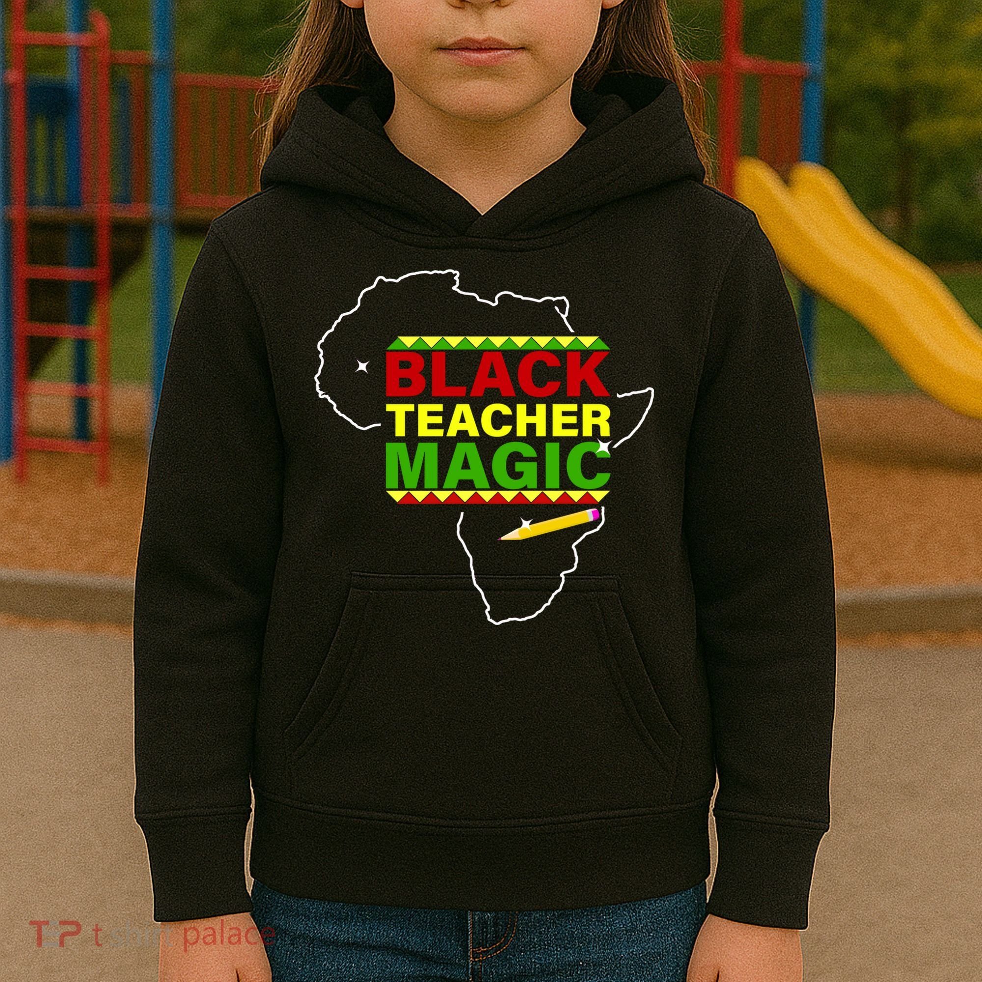 Black Teacher Magic Kids Hoodie