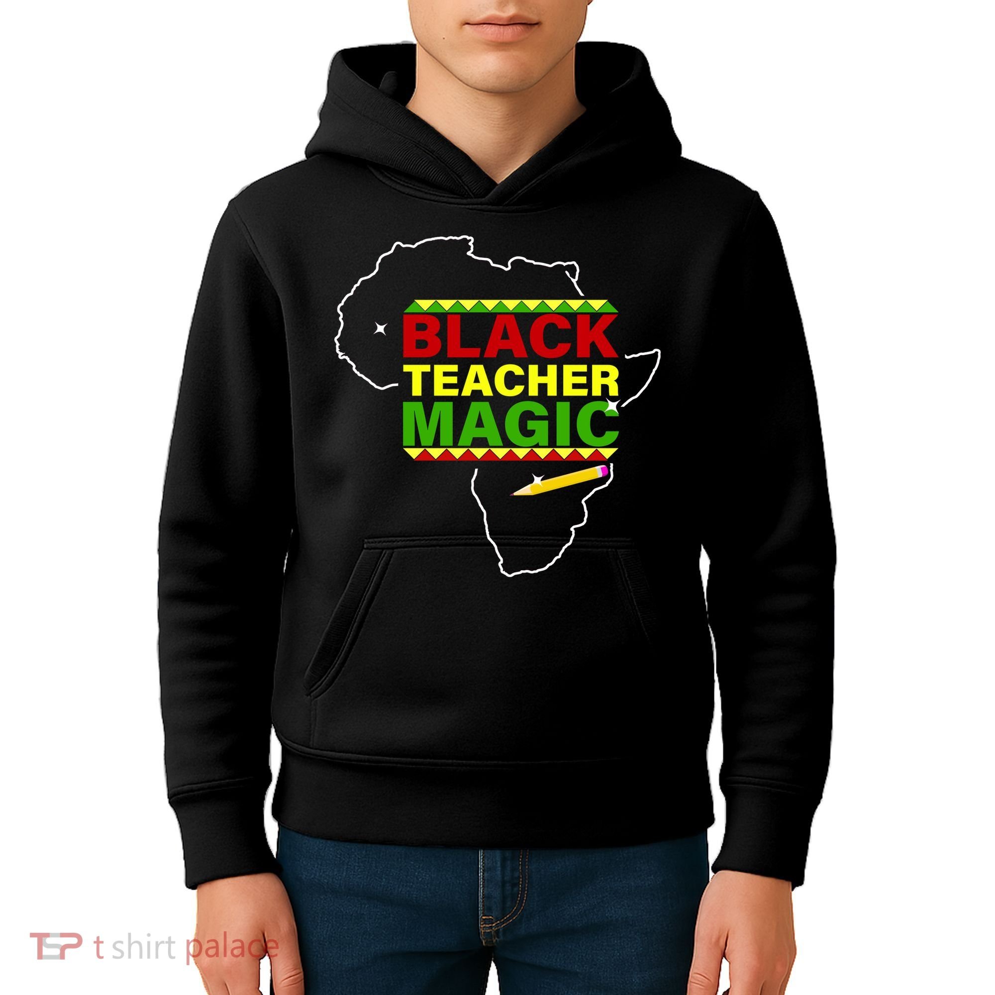 Black Teacher Magic Kids Hoodie