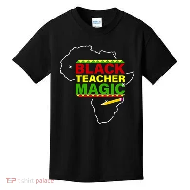 Black Teacher Magic Kids T-Shirt