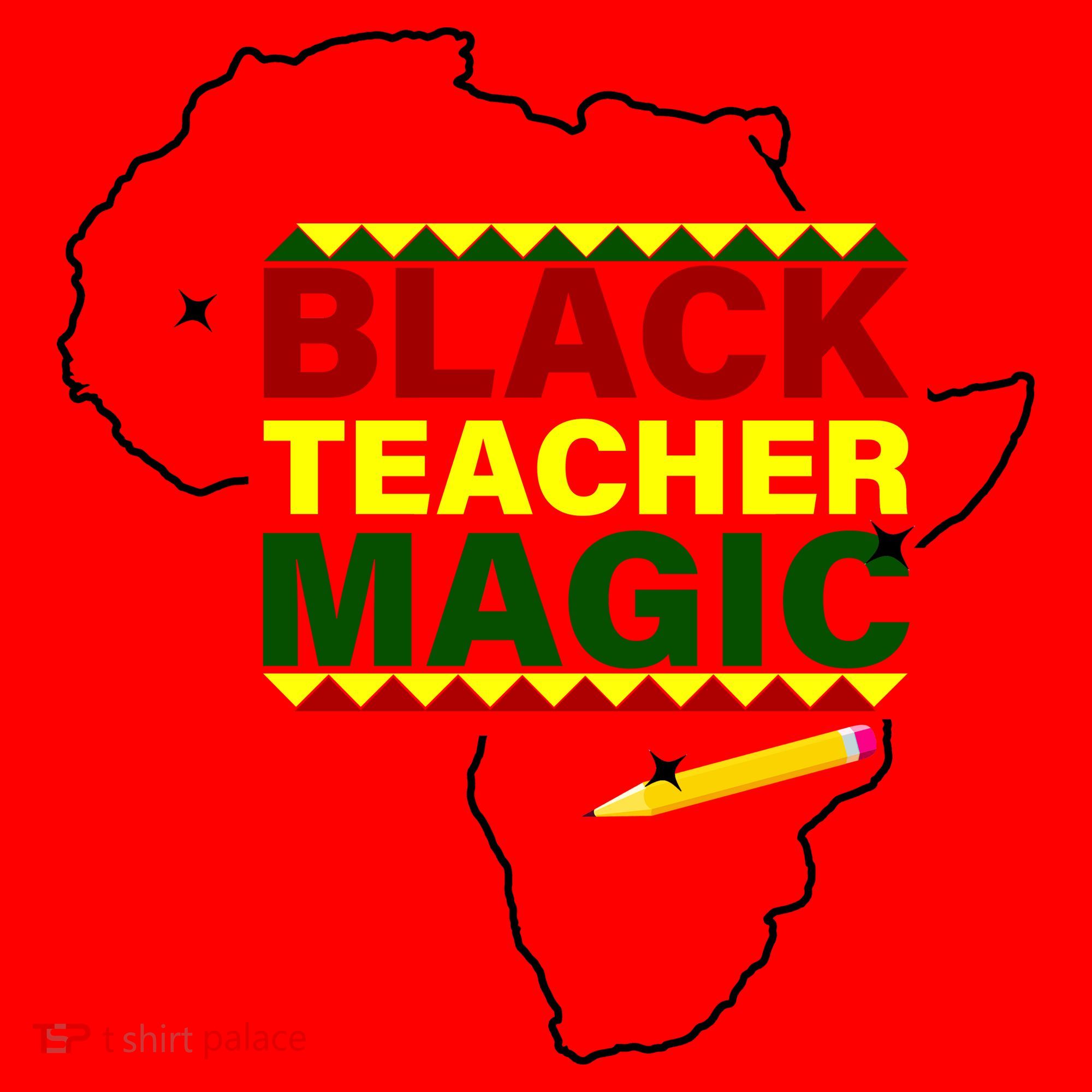 Black Teacher Magic Santa Hat