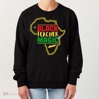 Black Teacher Magic African Pride Women's Sweatshirt thumb 0