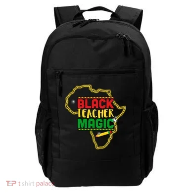 Black Teacher Magic African Pride Backpack