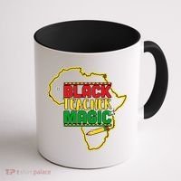 Black Teacher Magic African Pride Coffee Mug thumb 1