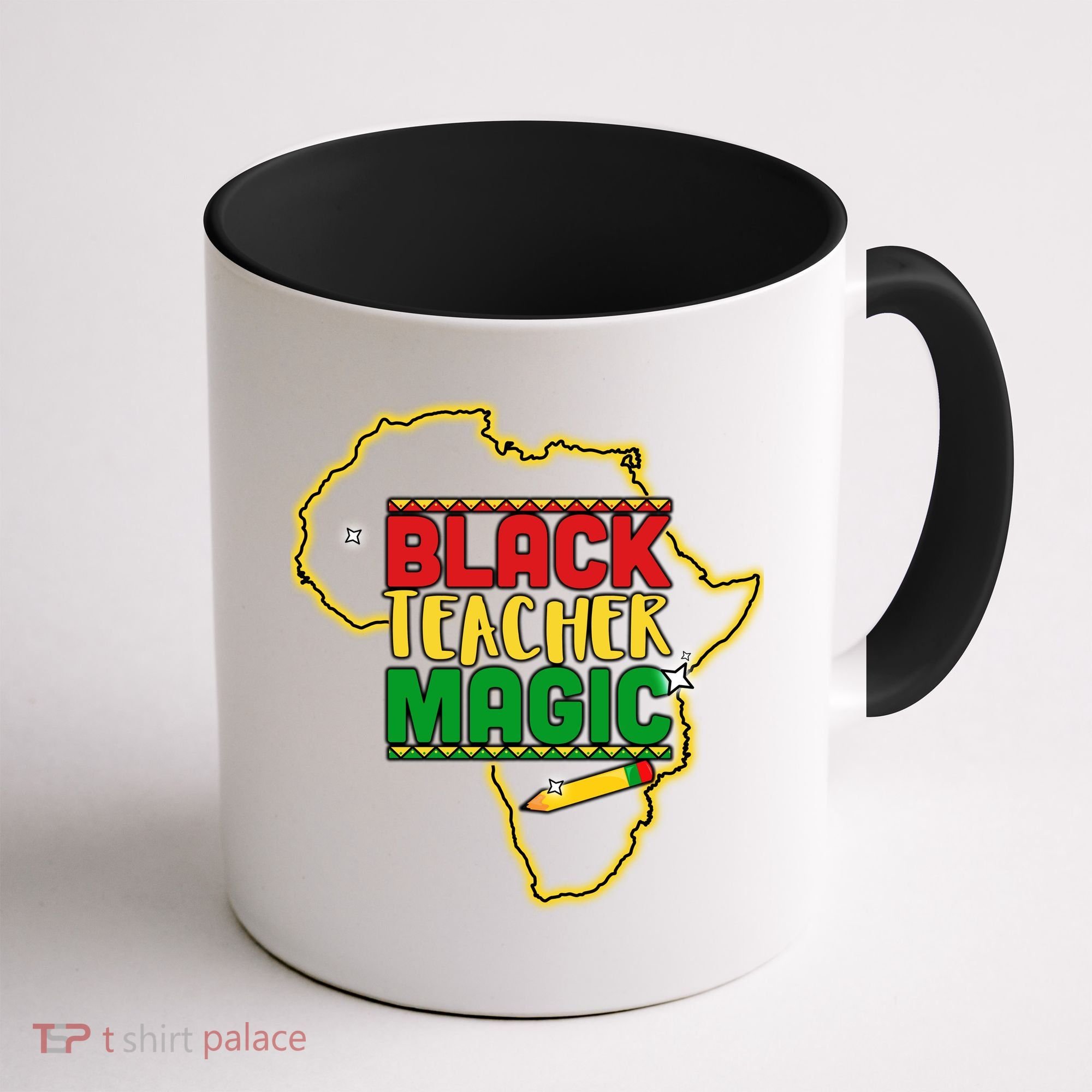 Black Teacher Magic African Pride Coffee Mug