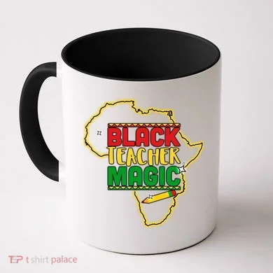 Black Teacher Magic African Pride Coffee Mug