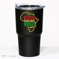 Black Teacher Magic African Pride Tumbler thumb 0
