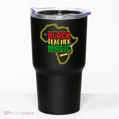 Black Teacher Magic African Pride Tumbler