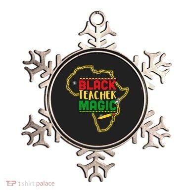 Black Teacher Magic African Pride Ornament