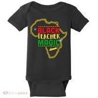 Black Teacher Magic African Pride Baby Bodysuit thumb 0