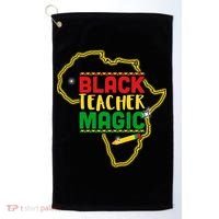 Black Teacher Magic African Pride Golf Towel thumb 0