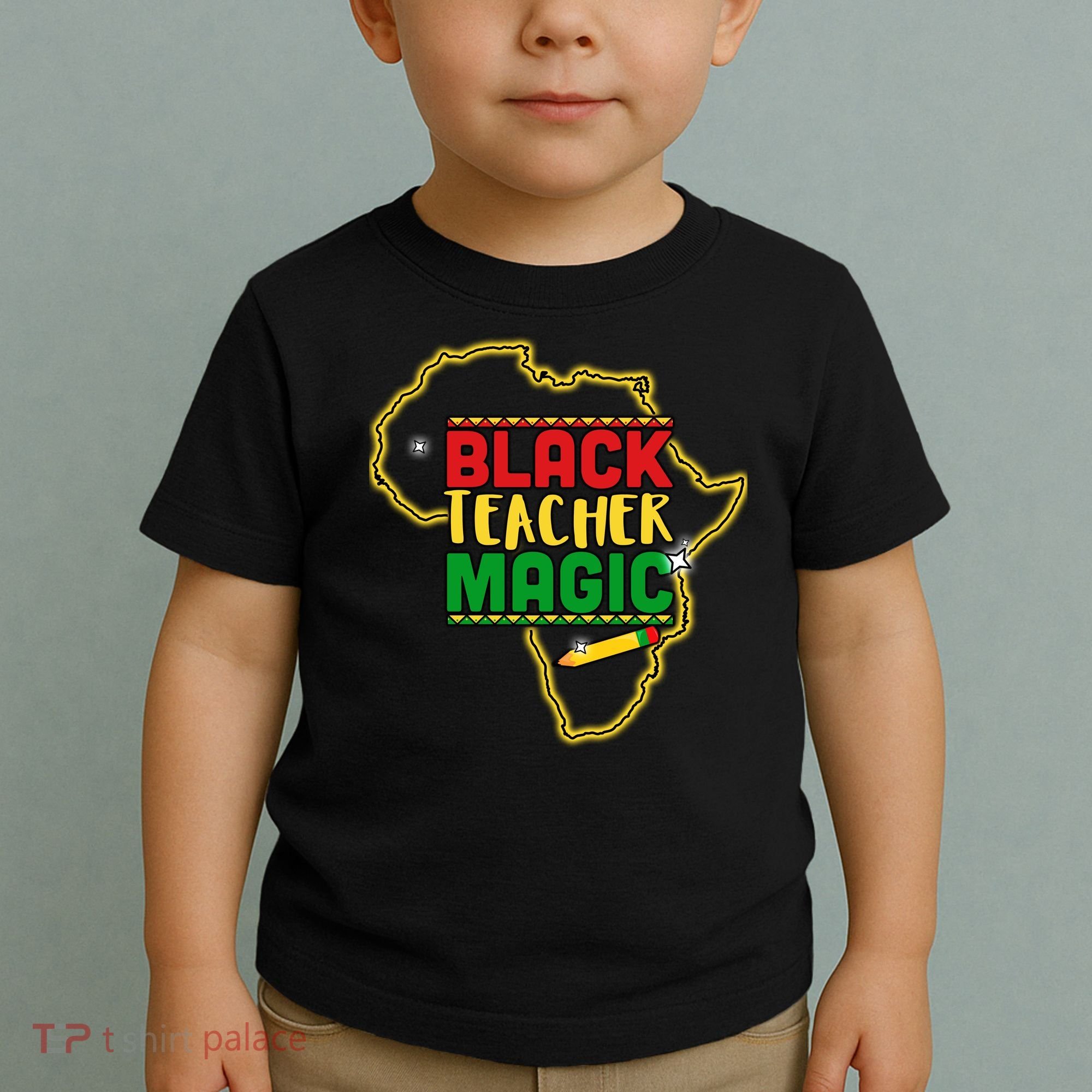 Black Teacher Magic African Pride Toddler T-Shirt