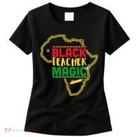 Black Teacher Magic African Pride Women's T-Shirt thumb 0