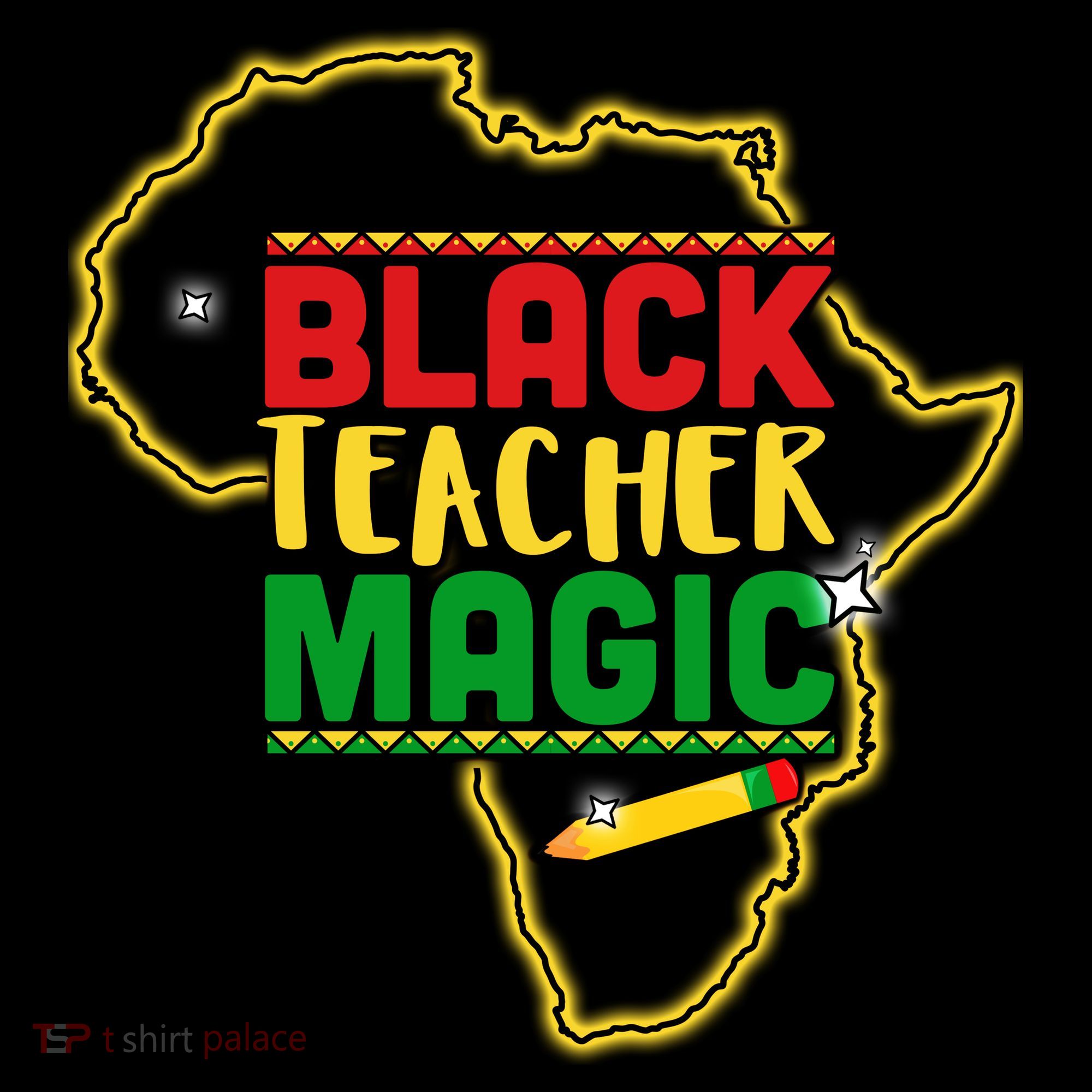 Black Teacher Magic African Pride Women's T-Shirt