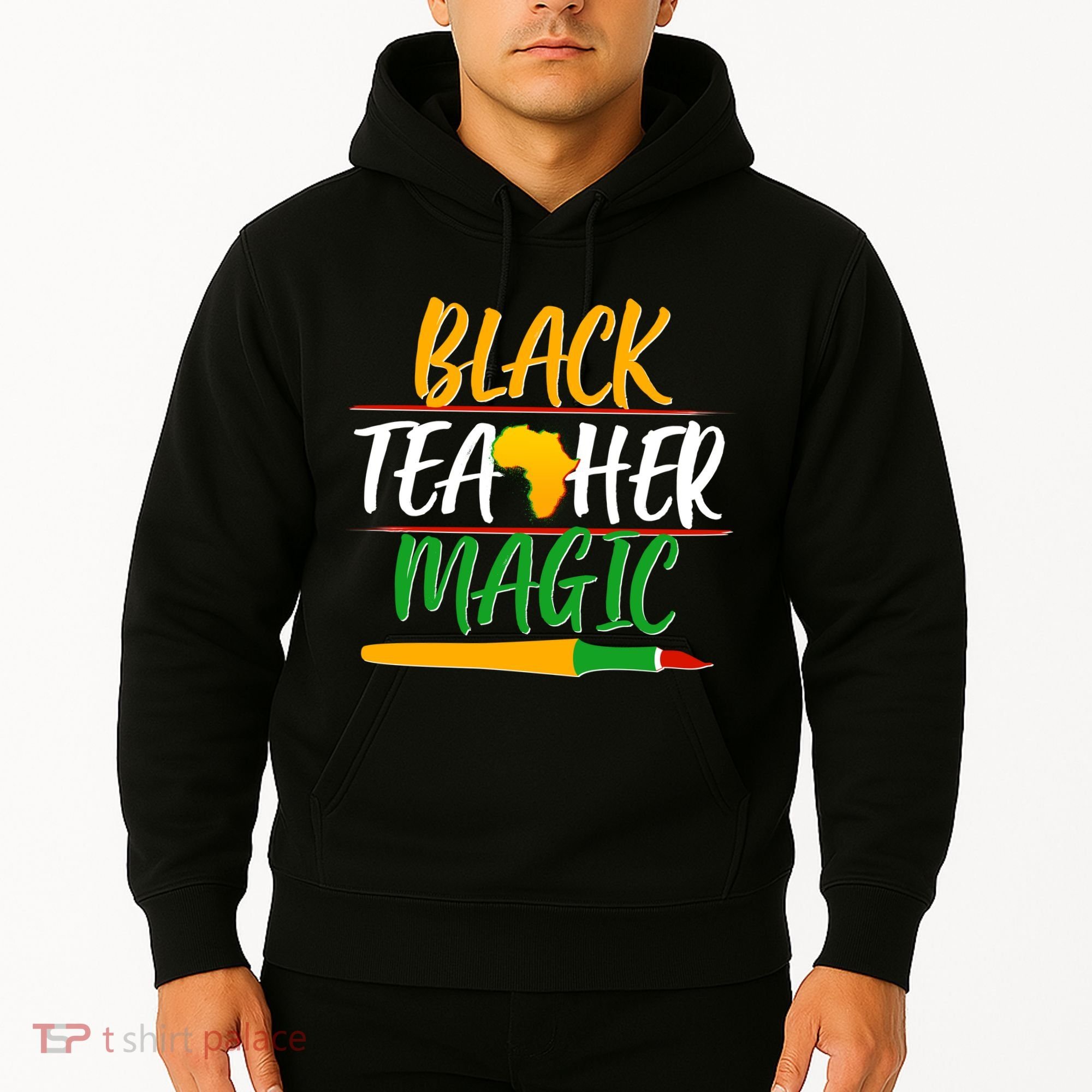 Black Teacher Magic Proud African American Hoodie