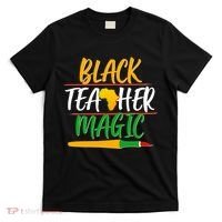 Black Teacher Magic Proud African American T-Shirt thumb 0