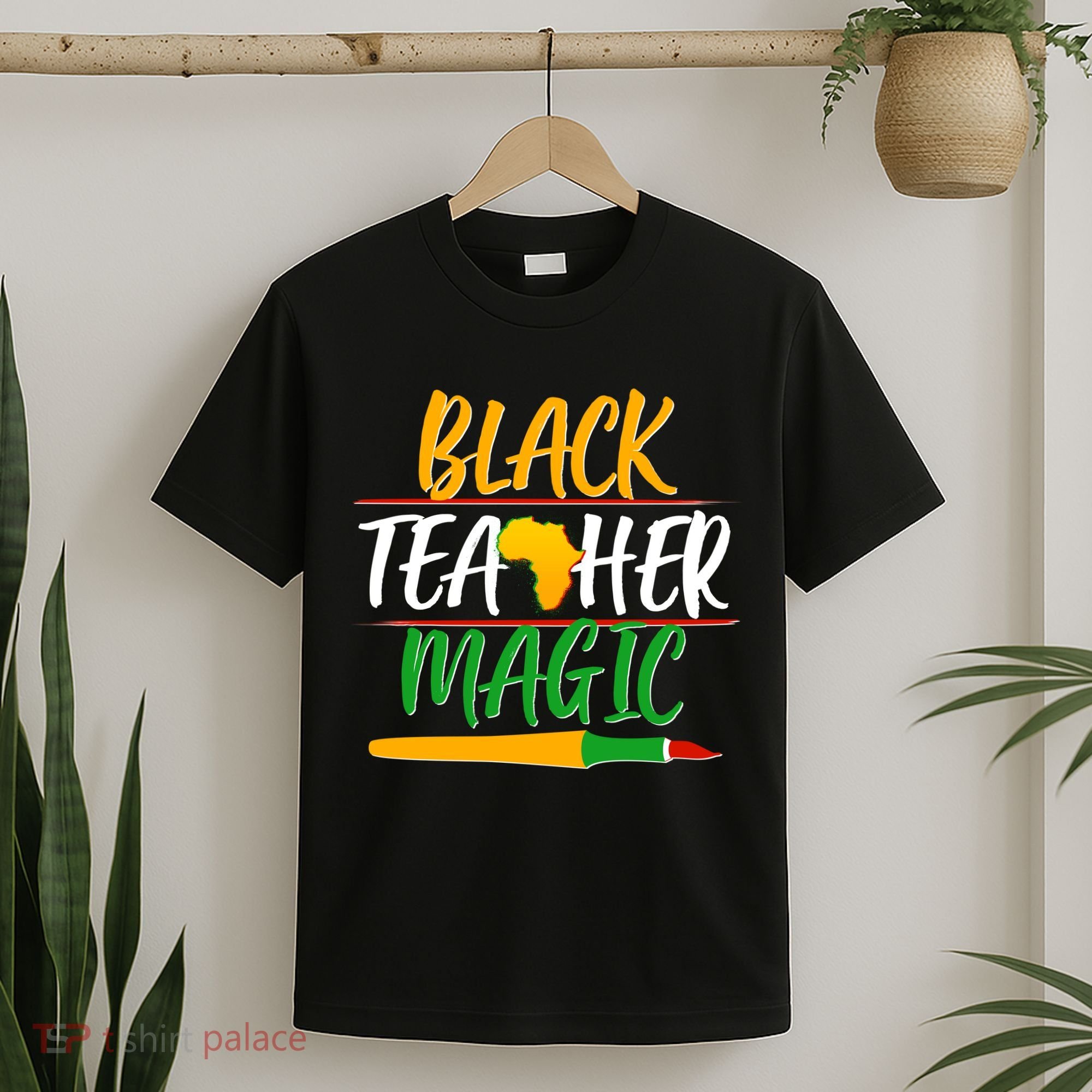 Black Teacher Magic Proud African American T-Shirt